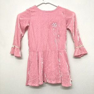 Le Top Velour Button Down Dress Sz 4T